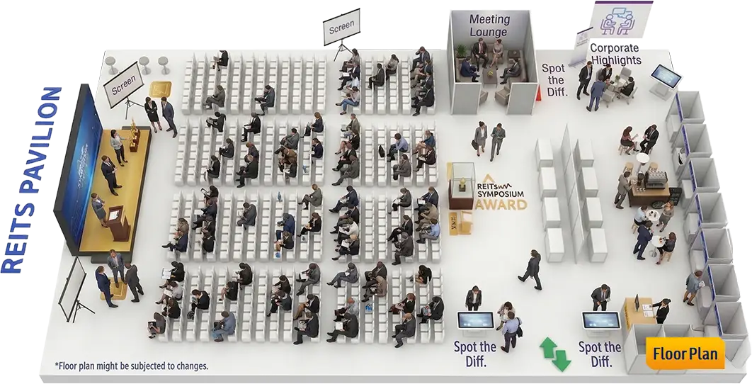 REITs Symposium 2026 Event Floor Plan at Suntec Convention Centre Level 3, Summit 1 & 2