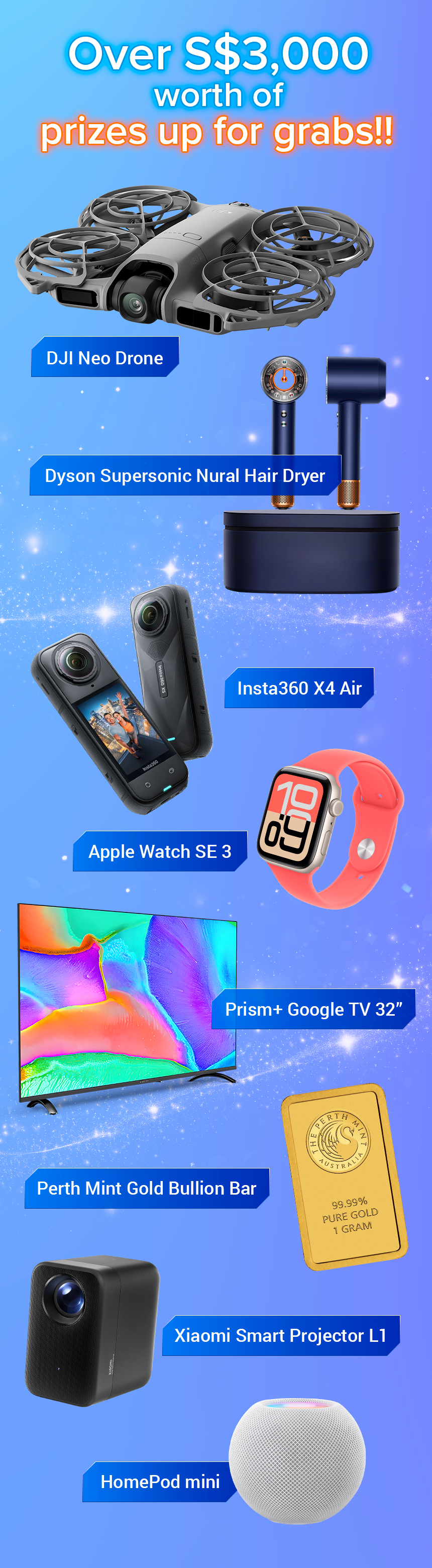 Lucky Draw — Many Exciting Prizes Up For Grab!