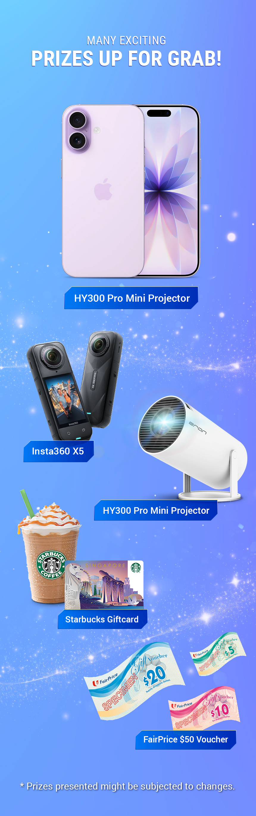 Lucky Draw — Many Exciting Prizes Up For Grab!