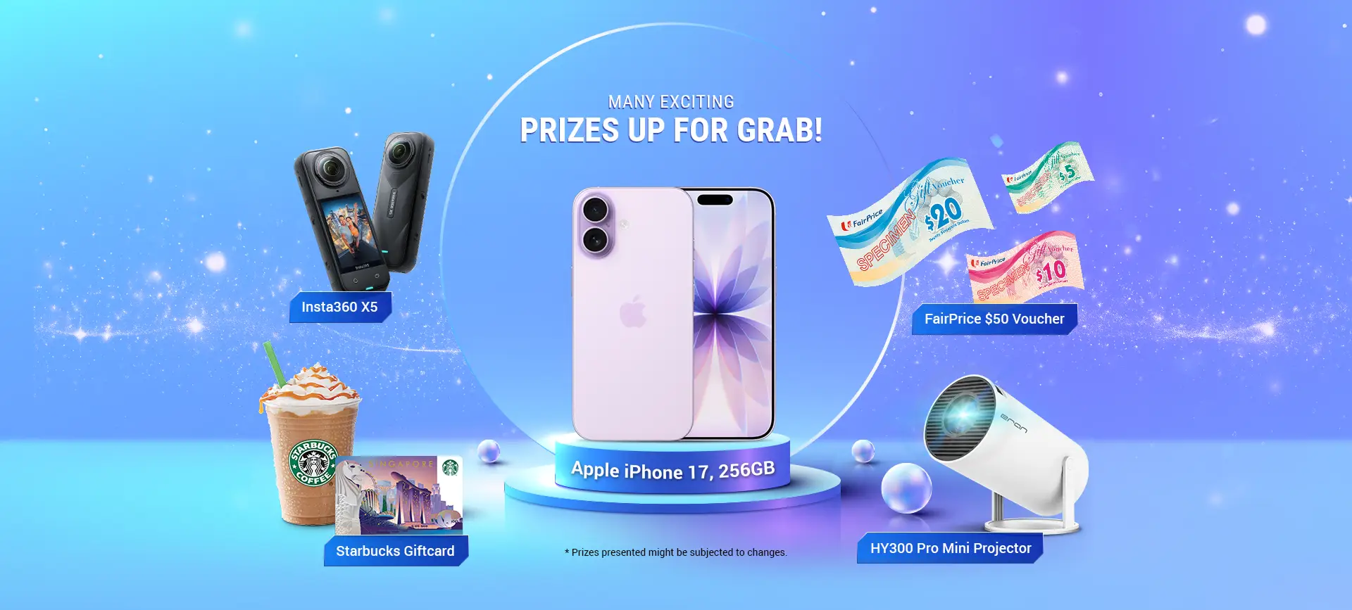 Lucky Draw — Many Exciting Prizes Up For Grab!